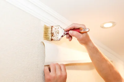 Pose de papier peint à Colomars — revêtements muraux et toiles de verre